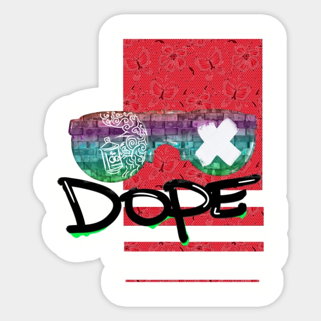 Dope BrickShade Sticker by Six Gatsby